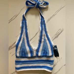 Knit halter top